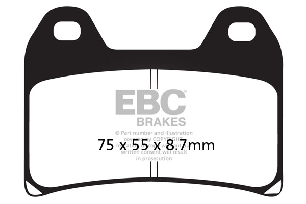 Placute de frana EBC EPFA244HH [1]