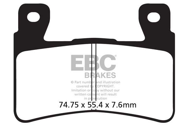 Placute de frana EBC EPFA296HH [1]