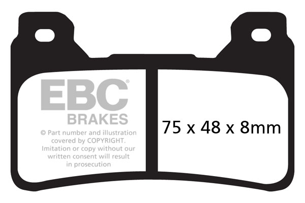 Placute de frana EBC EPFA390HH [1]