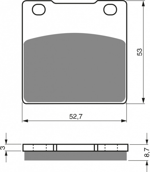 Placute de frana GOLDFREN 016 S33 STREET FRONT [1]