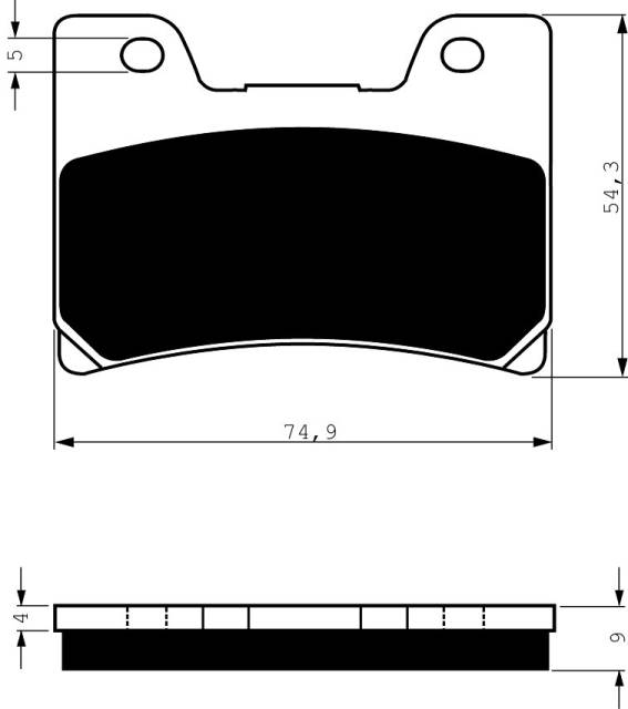Placute de frana GOLDFREN 028 S33 STREET FRONT [1]