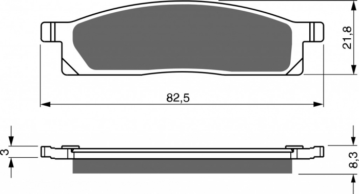 Placute de frana GOLDFREN 034 K1 [1]