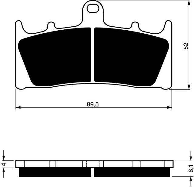Placute de frana GOLDFREN 039 S33 STREET FRONT [1]