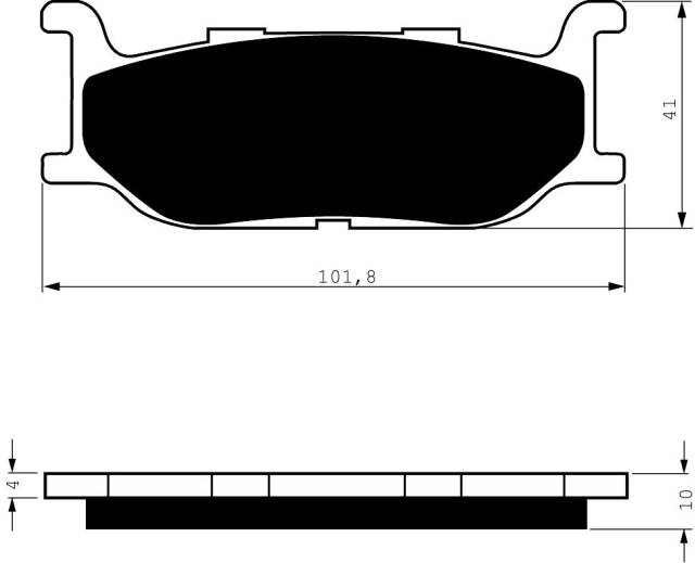 Placute de frana GOLDFREN 048 S33 STREET FRONT [1]