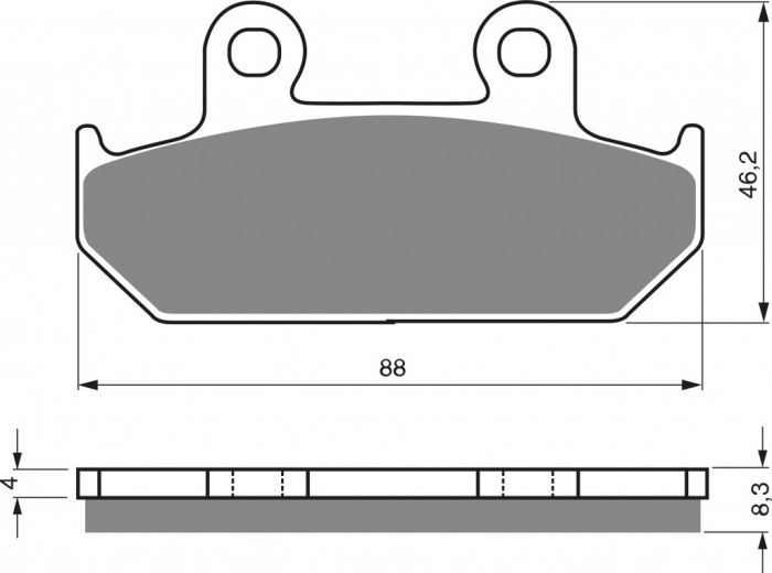 Placute de frana GOLDFREN 051 S33 STREET FRONT [1]