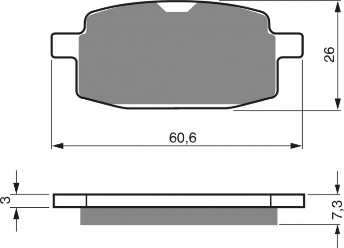 Placute de frana GOLDFREN 114 S33 STREET FRONT [1]