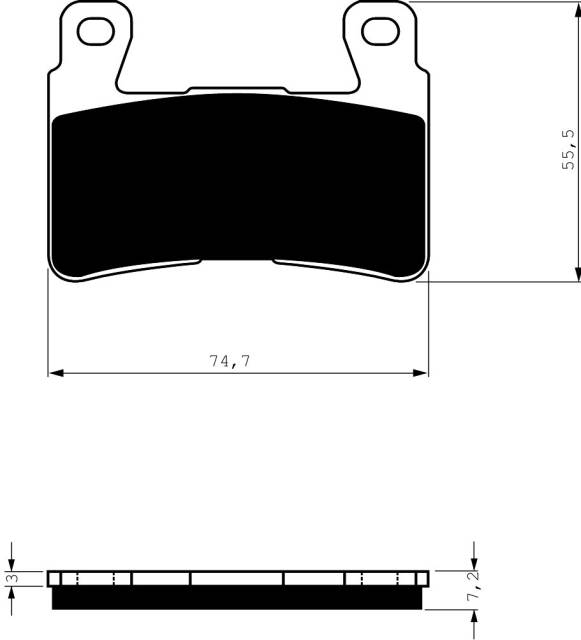 Placute de frana GOLDFREN 134 S33 STREET FRONT [1]