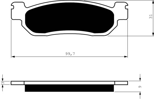 Placute de frana GOLDFREN 146 S3 [1]