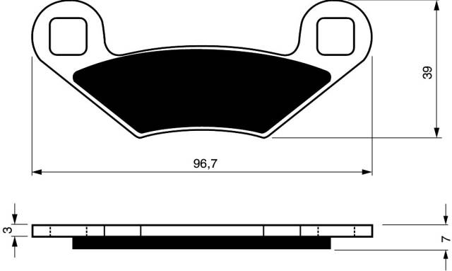 Placute de frana GOLDFREN 162 S33 OFF-ROAD [1]