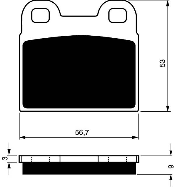 Placute de frana GOLDFREN 166 S3 [1]