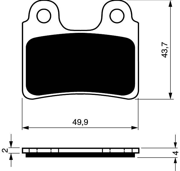 Placute de frana GOLDFREN 168 S33 OFF-ROAD [1]
