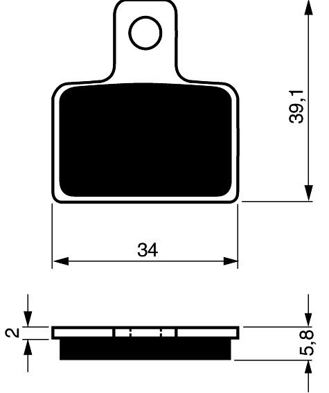 Placute de frana GOLDFREN 173 S33 OFF-ROAD [1]