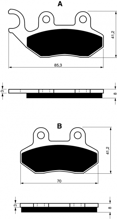 Placute de frana GOLDFREN 174 S3 [1]