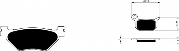 Placute de frana GOLDFREN 190 AD [1]