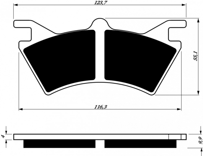 Placute de frana GOLDFREN 208 AD [1]