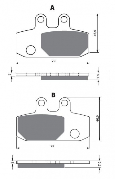 Placute de frana GOLDFREN 223 S3 [1]