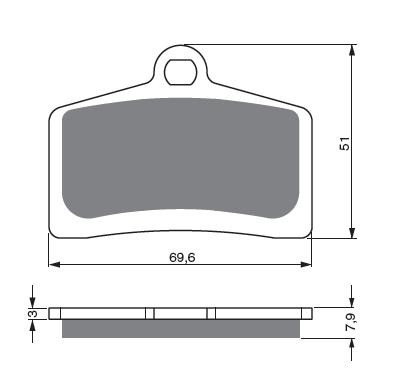Placute de frana GOLDFREN 233 S3 [1]