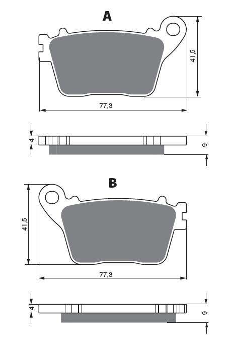 Placute de frana GOLDFREN 242 AD [1]