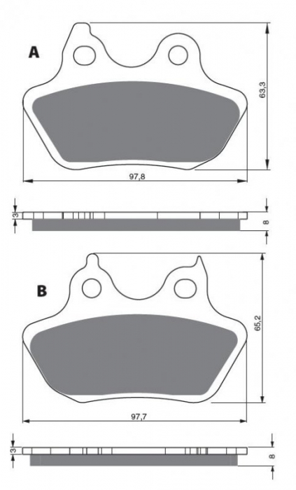 Placute de frana GOLDFREN 244 S3 [1]