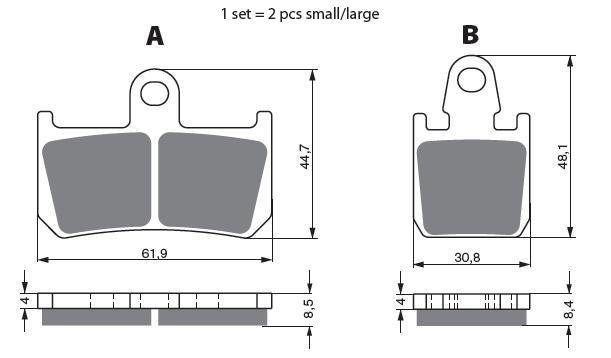 Placute de frana GOLDFREN 246 AD [1]