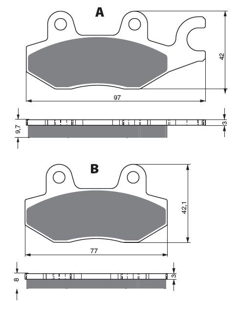 Placute de frana GOLDFREN 247 AD [1]