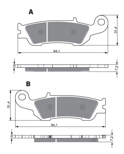 Placute de frana GOLDFREN 248 S3 [1]