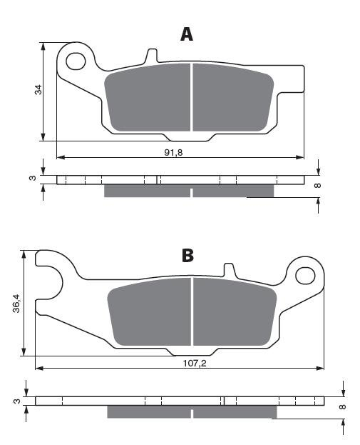 Placute de frana GOLDFREN 253 S3 [1]