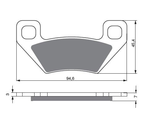 Placute de frana GOLDFREN 254 S3 [1]