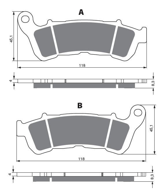 Placute de frana GOLDFREN 257 S33 STREET FRONT [1]