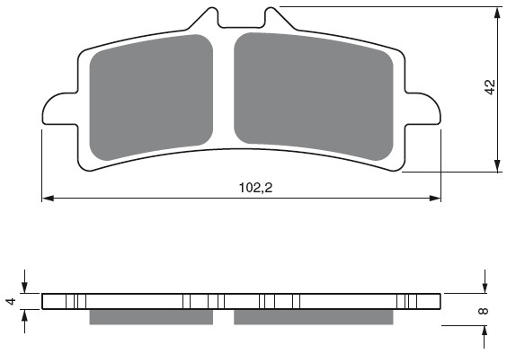 Placute de frana GOLDFREN 258 AD [1]