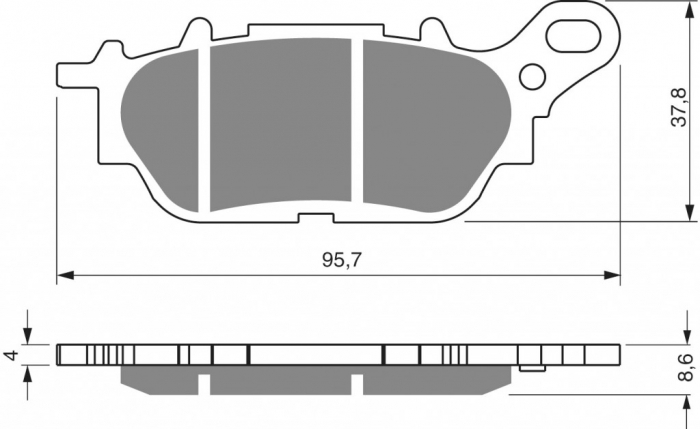Placute de frana GOLDFREN 264 S3 [2]