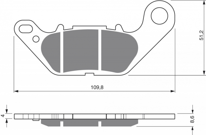 Placute de frana GOLDFREN 264 AD [1]