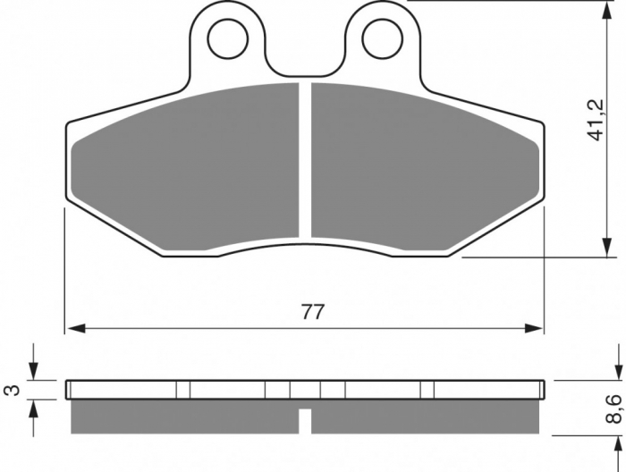 Placute de frana GOLDFREN 266 S3 [2]