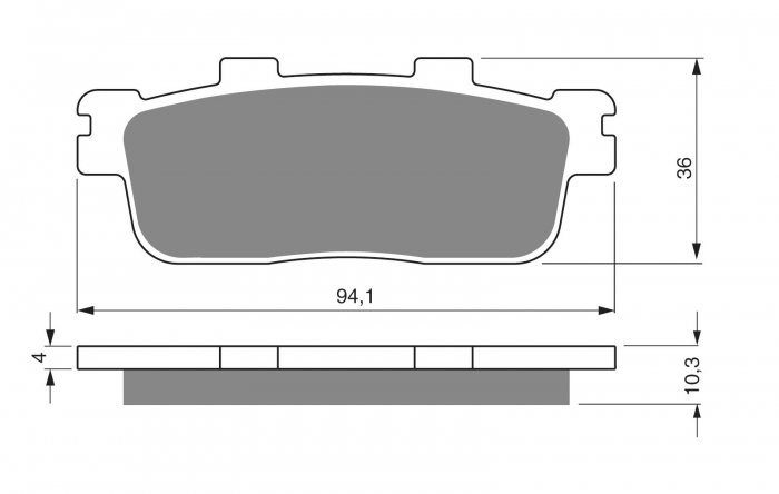 Placute de frana GOLDFREN 286 AD [1]
