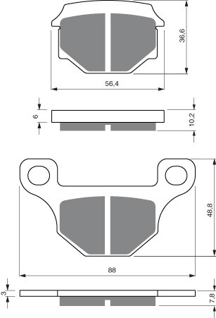 Placute de frana GOLDFREN 289 S33 OFF-ROAD [1]