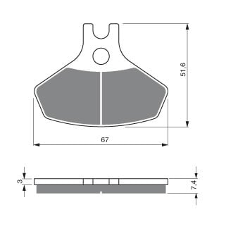 Placute de frana GOLDFREN 291 S3 [1]