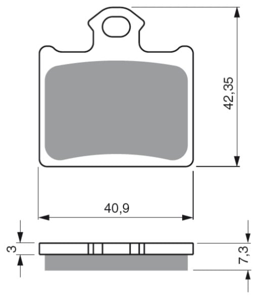 Placute de frana GOLDFREN 297 S3 [1]