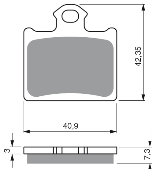 Placute de frana GOLDFREN 297 S33 OFF-ROAD Spate [1]
