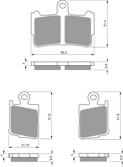 Placute de frana GOLDFREN 298 S3 [1]