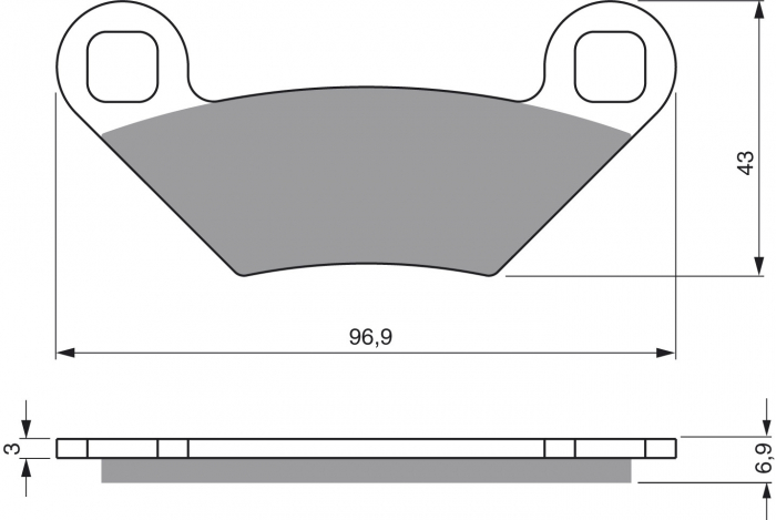 Placute de frana GOLDFREN 300 S3 [1]