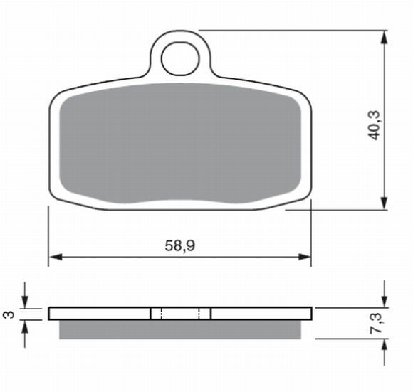 Placute de frana GOLDFREN 307 S33 OFF-ROAD FRONT [1]