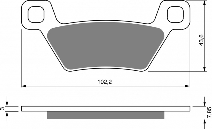 Placute de frana GOLDFREN 316 K5 [1]