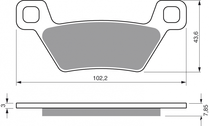 Placute de frana GOLDFREN 316 S3 [1]