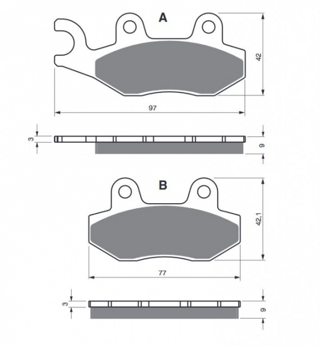 Placute de frana GOLDFREN 334 AD [1]