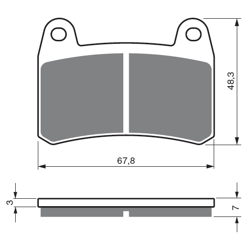 Placute de frana GOLDFREN 361 S3 [1]