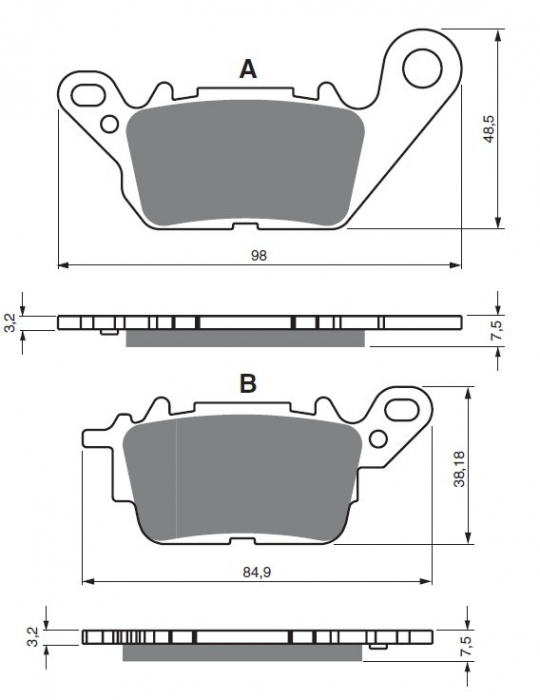 Placute de frana GOLDFREN 380 S3 [1]