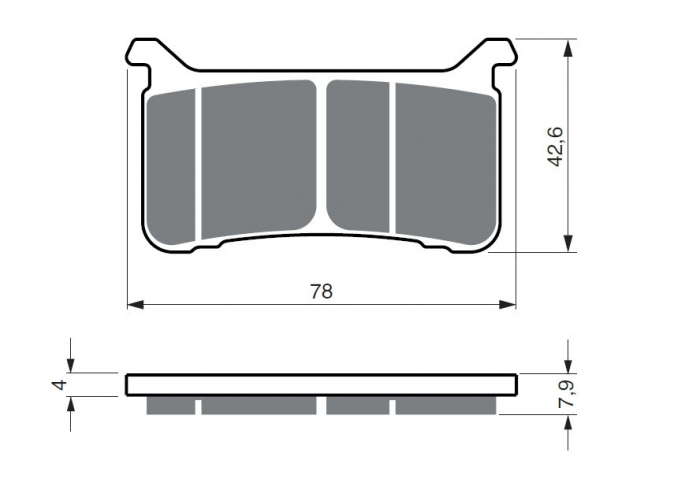 Placute de frana GOLDFREN 386 S3 [1]