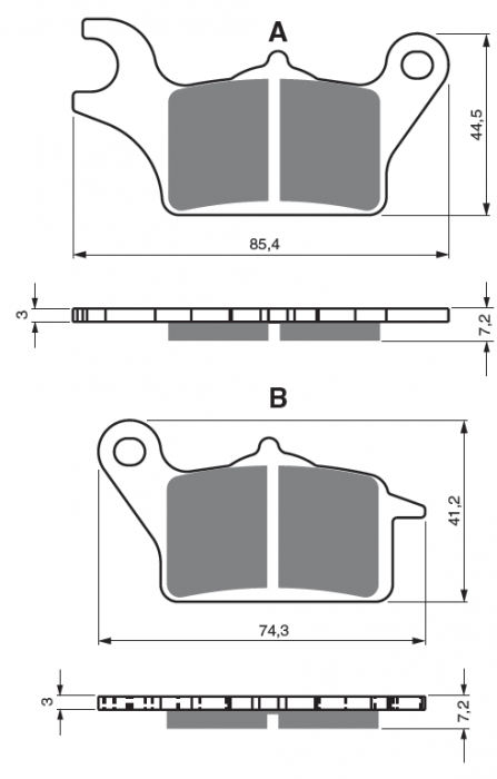 Placute de frana GOLDFREN 387 S3 [1]