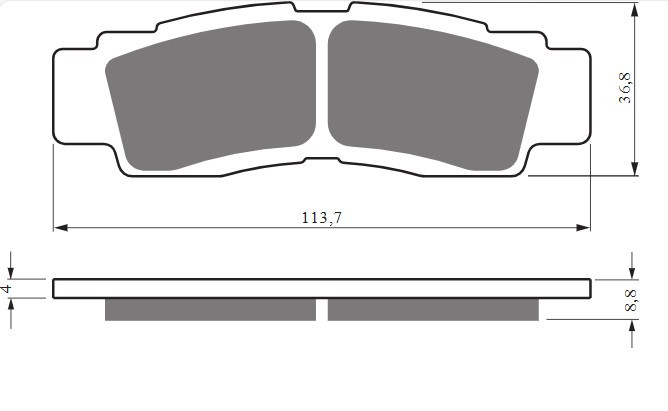 Placute de frana GOLDFREN 432 S33 OFF-ROAD FRONT [1]