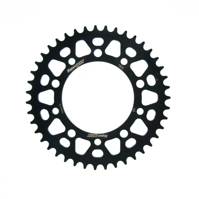 Rear ALU sprocket SUPERSPROX RAL-1303:43-BLK Negru 43T, 520 [1]